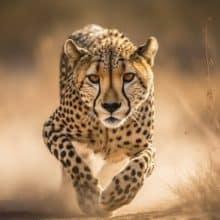 Fastest Land Animal: Cheetah Running very fast